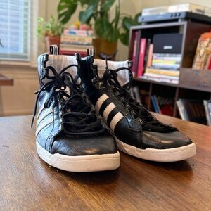 Adidas Women’s Black & White High-Top Sneakers